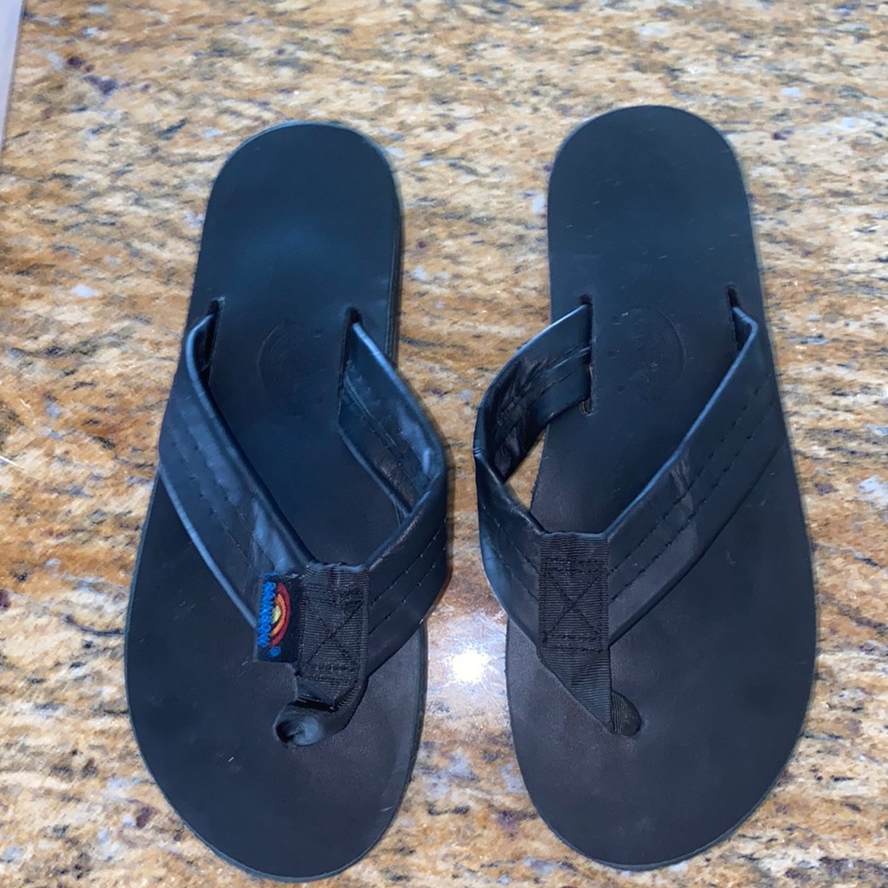 Women’s rainbow flip flops